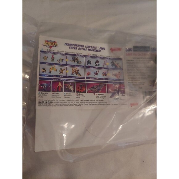 Micro Machines Z Bots Buzzsaw Burger King Kids Meal Figure Galoob 1993 SEALED 4 - Picture 8 of 10